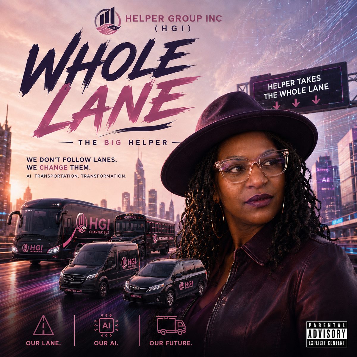 The Big Helper, Whole Lane, cover art